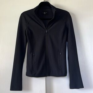 Lou & Grey Woman’s Black Zip Lightweight Jacket Size XS